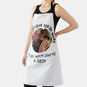 ファーザーズおもしろい犬引用文カスタムフォトホワイト エプロン (インサイチュ)