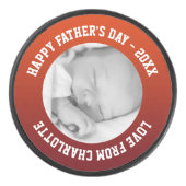 ファーザーズカスタムデイパーソナライズされた アイスホッケーパック (正面)