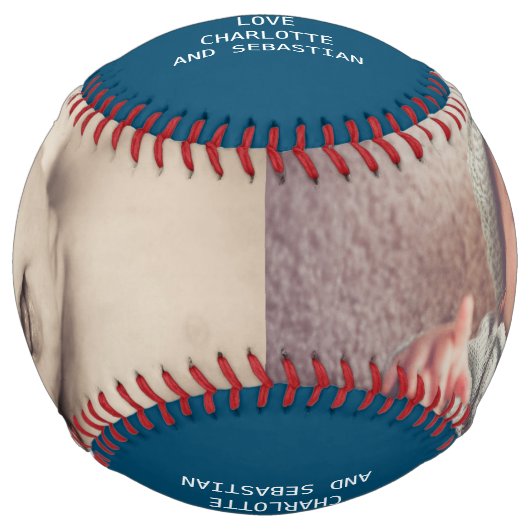 ファーザーズカスタムデイパーソナライズされた ソフトボール (正面)