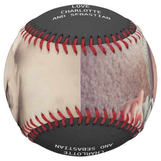 ファーザーズカスタムデイパーソナライズされた ソフトボール (正面)