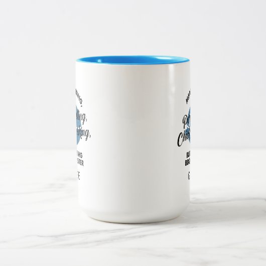 ファーザーズカスタムデイBBQパパパーソナライズされたKeepsake ツートーンマグカップ (中央)