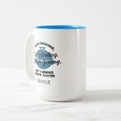 ファーザーズカスタムデイBBQパパパーソナライズされたKeepsake ツートーンマグカップ (正面左)