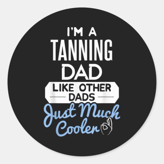 ファーザーズクールデイデザインタニングパパ ラウンドシール (正面)