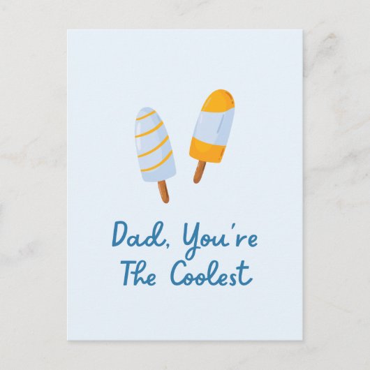 ファーザーズクールデーパパおもしろい引用文 ポストカード (正面)