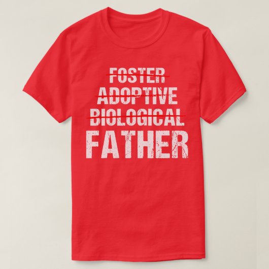 ファーザーズタイポグラフィデザイン Tシャツ (デザイン正面)