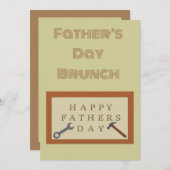 ファーザーズデイウッドサインブランチ 招待状 (正面/裏面)