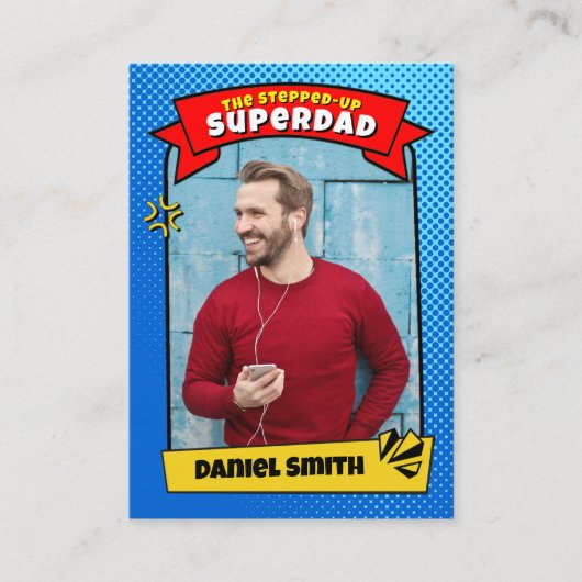 ファーザーズデイカード漫画ステップアップパパトレーディングカード コーリングカード (正面)