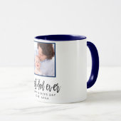 ファーザーズデイギフトパーソナライズされたカスタム写真 マグカップ (正面右)