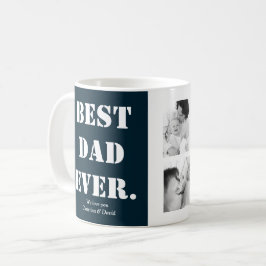 ファーザーズデイギフトフォトコラージュ最高のパパエバネービー コーヒーマグカップ