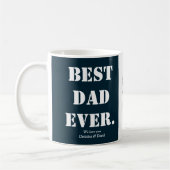 ファーザーズデイギフトフォトコラージュ最高のパパエバネービー コーヒーマグカップ (左)