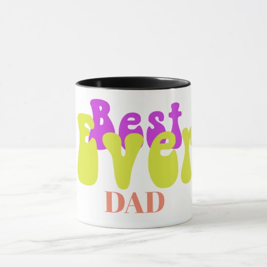 ファーザーズデイグランドファーザーズデイモダン文字 マグカップ (中央)