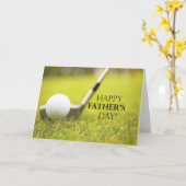 ファーザーズデイゴルフ カード (黄色い花)