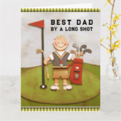 ファーザーズデイゴルフ カード (黄色い花)