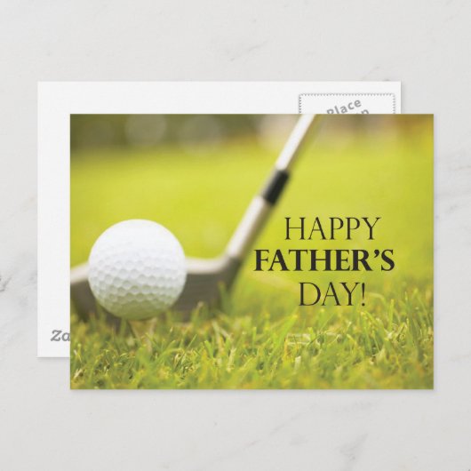 ファーザーズデイゴルフ ポストカード (正面/裏面)