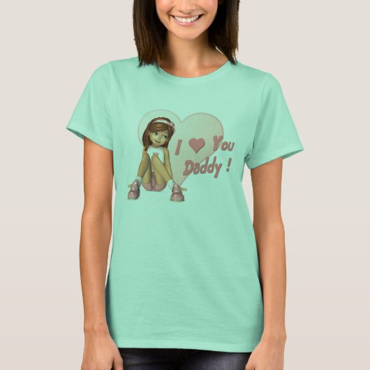 ファーザーズデイサディウィメンズシャツ Tシャツ (正面)