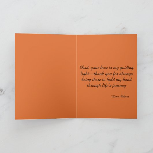 ファーザーズデイサンセットビーチ サンキューカード (内部)