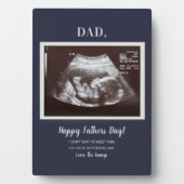 ファーザーズデイスクリプトベビー超音波写真パパ フォトプラーク (正面)