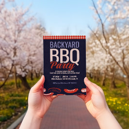 ファーザーズデイバックヤードBBQパーティー 招待状