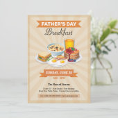 ファーザーズデイブレックファストパーティーフライヤー 招待状 (スタンド正面)