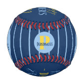 ファーザーズデイモノグラム名前をカスタムするパーソナライズされた  野球ボール (正面)