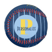 ファーザーズデイモノグラム名前をカスタムするパーソナライズされた  野球ボール (正面左)
