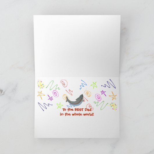 ファーザーズデイレイジーボートデイ魚釣り カード (内部)