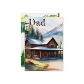 ファーザーズデイログホーム カード (正面/裏面インサイチュ)