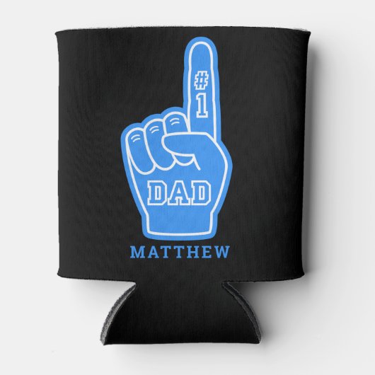 ファーザーズデイ名前をカスタムするフォームクーラーボックス 缶クーラー (正面)