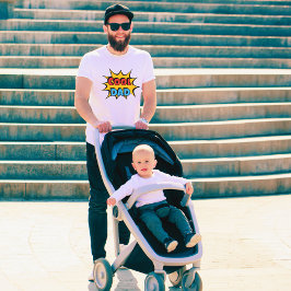 ファーザーズデイ漫画ブックスタイルクールパパメンズ Tシャツ