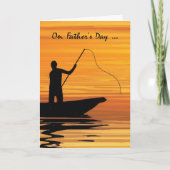 ファーザーズデイ魚釣りアットサンセットインボート カード (正面)