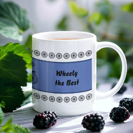 ファーザーズデーおもしろいサイクリストカスタム文字 マグカップ