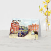 ファーザーズデーイーストヨークシャーAECリージェントカード カード (黄色い花)