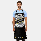 ファーザーズパパグリルマスターエプロン黒 エプロン (着用した状態)