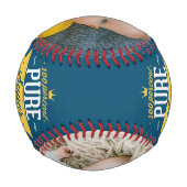 ファーザーズパーソナライズされたデイピュアすごいパパ 野球ボール (裏面)