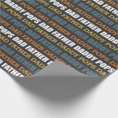 ファーザーズモダンデイタイポグラフィラッピング紙 ラッピングペーパー (角)