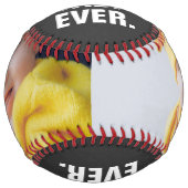ファーザーズユニークデーパーソナライズされた最高のパパエバー ソフトボール (正面)