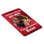 ファーザーズ日おもしろい犬引用文カスタムフォトレッド マグネット (右側)