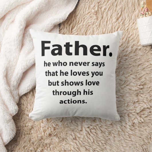 ファーザーズ日引用文タイポグラフィハッピーファーザーズ クッション (ブランケット)