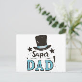 ファーザーズ日 – すごいパパお祝い ポストカード (スタンド正面)