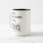 ファーザーズ最高のデイガールパパEver Photo ツートーンマグカップ (正面左)