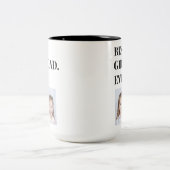 ファーザーズ最高のデイガールパパEver Photo ツートーンマグカップ (中央)