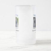 ファーザーズ最高のデイドッグパパのペットの写真 フロストグラスビールジョッキ (中央)