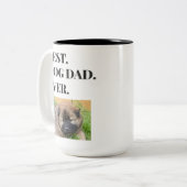 ファーザーズ最高のデイドッグパパEver Photo ツートーンマグカップ (正面左)