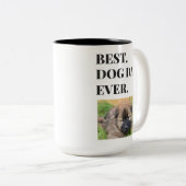 ファーザーズ最高のデイドッグパパEver Photo ツートーンマグカップ (正面右)