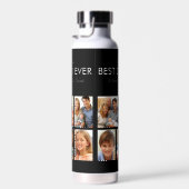 ファーザーズ最高のデーパパエバートレンディーフォトコラージュ ウォーターボトル (右面)