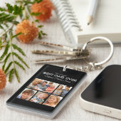 ファーザーズ最高のデーパパエバートレンディーフォトコラージュ キーホルダー (正面右)