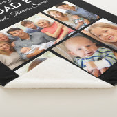 ファーザーズ最高のデーパパエバートレンディーフォトコラージュ シェルパブランケット (3/4)