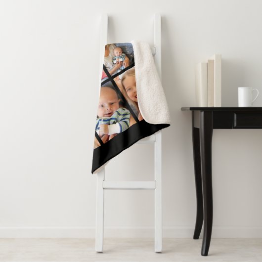 ファーザーズ最高のデーパパエバートレンディーフォトコラージュ シェルパブランケット (インサイチュ)