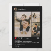 ファーザーズ最高のデーパパEver 3 Photo Instagram Post シーズンカード (正面)