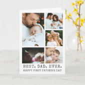ファーザーズ最高のデーパパEVER 5 Photo Collage カード (黄色い花)